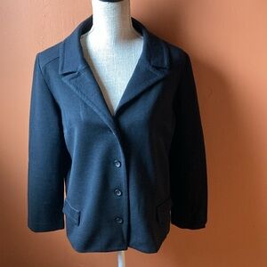 Vintage Act III Classic Black Virgin Wool Jacket